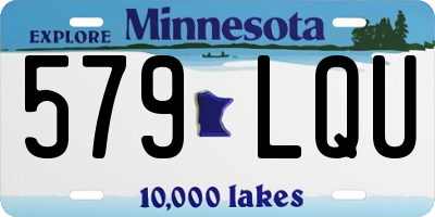 MN license plate 579LQU