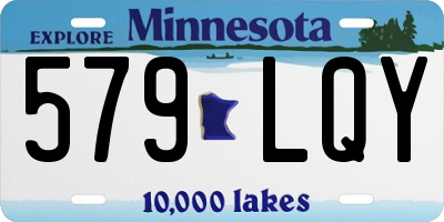 MN license plate 579LQY