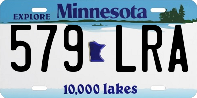 MN license plate 579LRA