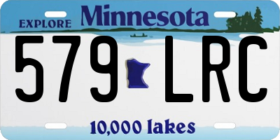 MN license plate 579LRC