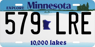 MN license plate 579LRE