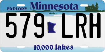 MN license plate 579LRH