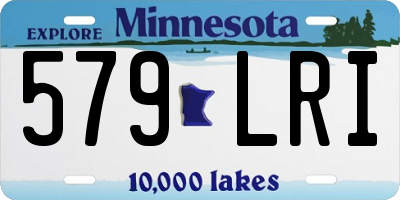 MN license plate 579LRI