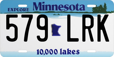 MN license plate 579LRK