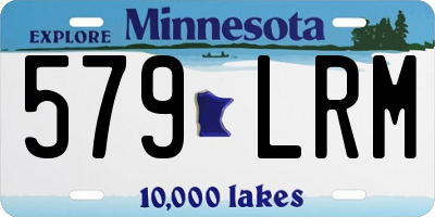 MN license plate 579LRM