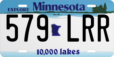 MN license plate 579LRR