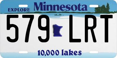 MN license plate 579LRT