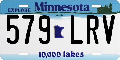 MN license plate 579LRV