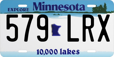 MN license plate 579LRX