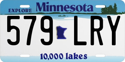 MN license plate 579LRY