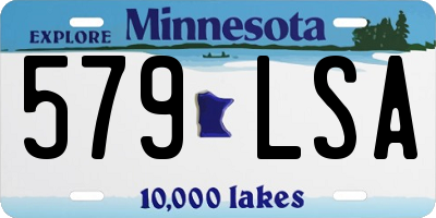 MN license plate 579LSA