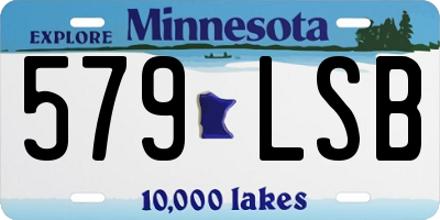 MN license plate 579LSB