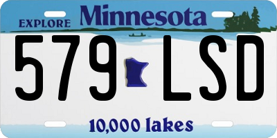 MN license plate 579LSD
