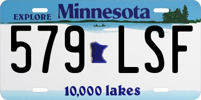 MN license plate 579LSF