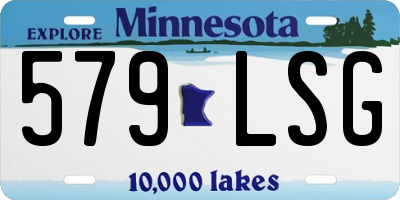 MN license plate 579LSG