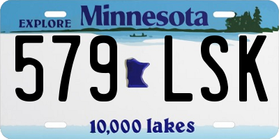 MN license plate 579LSK