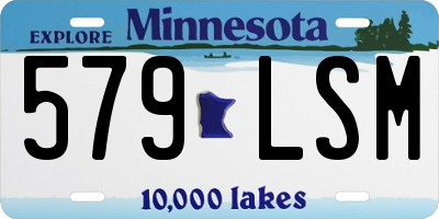MN license plate 579LSM