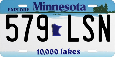 MN license plate 579LSN