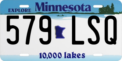 MN license plate 579LSQ