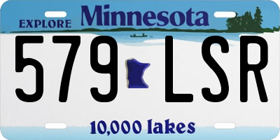 MN license plate 579LSR