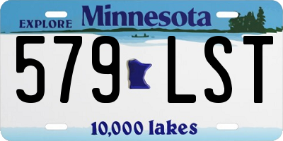 MN license plate 579LST