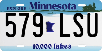 MN license plate 579LSU