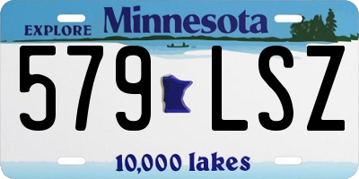 MN license plate 579LSZ