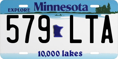 MN license plate 579LTA