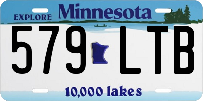 MN license plate 579LTB