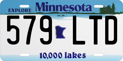 MN license plate 579LTD