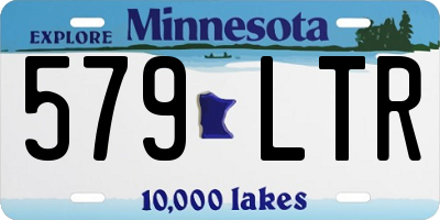 MN license plate 579LTR