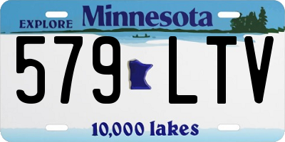 MN license plate 579LTV