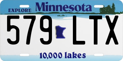 MN license plate 579LTX