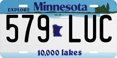 MN license plate 579LUC