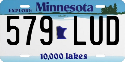MN license plate 579LUD