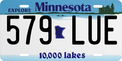 MN license plate 579LUE
