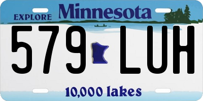 MN license plate 579LUH