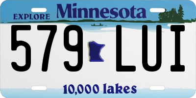 MN license plate 579LUI
