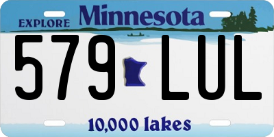 MN license plate 579LUL
