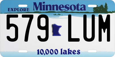 MN license plate 579LUM