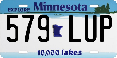 MN license plate 579LUP