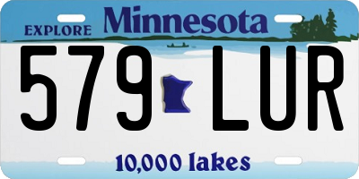 MN license plate 579LUR