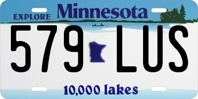 MN license plate 579LUS