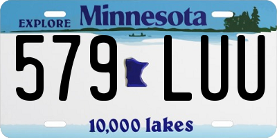 MN license plate 579LUU