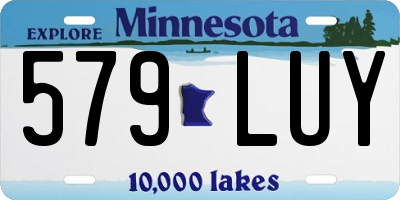MN license plate 579LUY