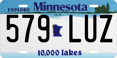 MN license plate 579LUZ