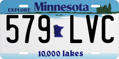 MN license plate 579LVC