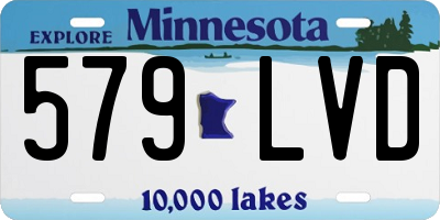 MN license plate 579LVD