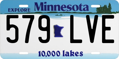 MN license plate 579LVE