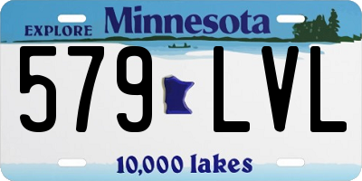 MN license plate 579LVL